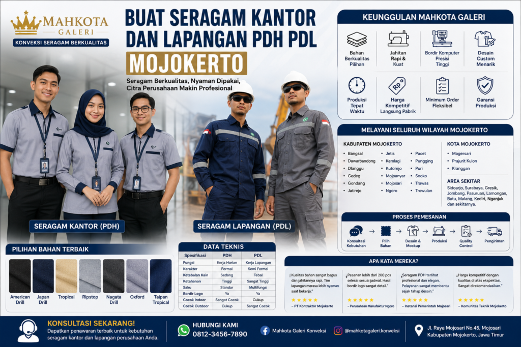 Buat Seragam Kantor Mojokerto